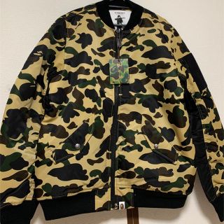 アベイシングエイプ(A BATHING APE)のA BATHING APE（アベイシングエイプ) ボンバージャケット　BAPE(ミリタリージャケット)