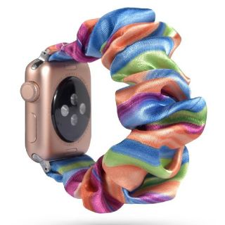 アップルウォッチ(Apple Watch)のApple Watch シュシュ バンド 38mm/40mm マルチカラー(腕時計)