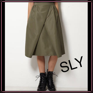 スライ(SLY)のSLY クロスフレアミディスカート(ひざ丈スカート)