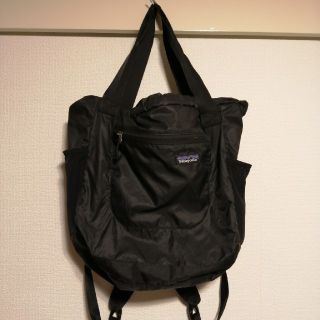 パタゴニア(patagonia)のpatagonia　LWトート黒(リュック/バックパック)