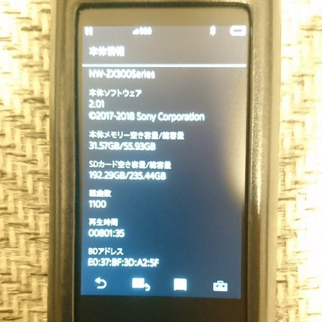 sony nw zx300 ソニー　ウォークマン dap