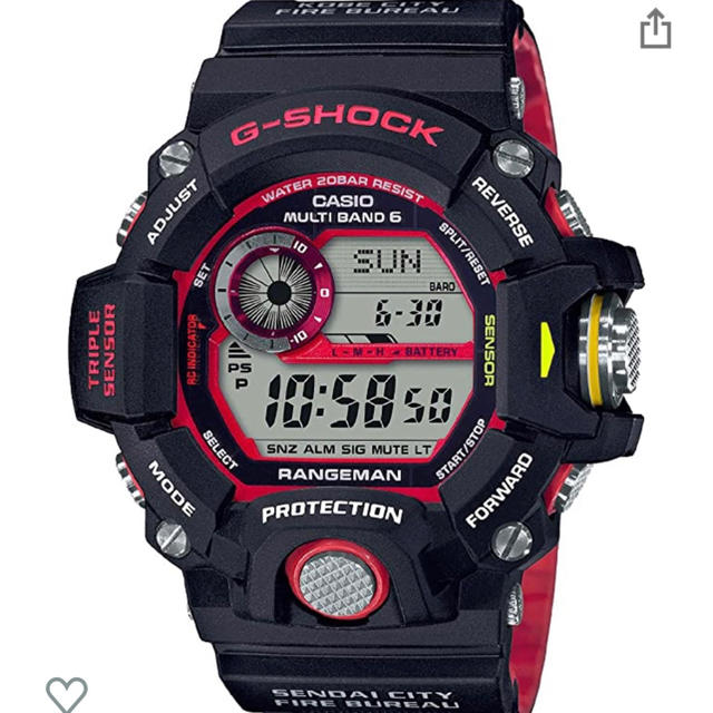 G-SHOCK - カシオ腕時計 ジーショック RANGEMAN 電波ソーラー 緊急消防援助隊コラボ
