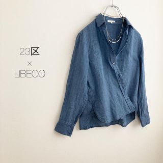 ニジュウサンク(23区)の★23区×LIBECO★リネンカシュクール2wayシャツ ブラウス(シャツ/ブラウス(長袖/七分))