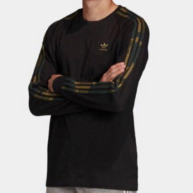 adidas(アディダス)のアディダス オリジナルス カモフラ 3ストライプ 長袖 Tシャツ L 新品 メンズのトップス(Tシャツ/カットソー(七分/長袖))の商品写真