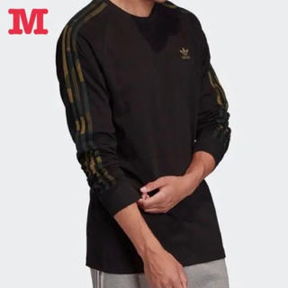 アディダス(adidas)のアディダス オリジナルス カモフラ 3ストライプ 長袖 Tシャツ M 新品(Tシャツ/カットソー(七分/長袖))
