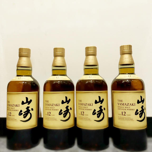 保存版】 サントリー - 700ml［4本セット］ 山崎12年 サントリー 新品 ...