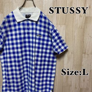 ステューシー(STUSSY)の【ステューシー】チェック柄＊ポロシャツ(ポロシャツ)