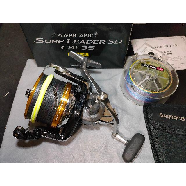 SHIMANO(シマノ)の【リール】シマノ 14サーフリーダー SD CI4+ 35【ラインセット】 スポーツ/アウトドアのフィッシング(リール)の商品写真