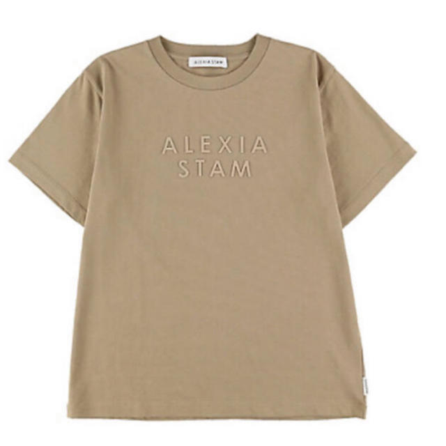 ALEXIA STAM(アリシアスタン)の【Surf様⠀】alexiastam 限定 Tシャツ ベージュ レディースのトップス(Tシャツ(半袖/袖なし))の商品写真