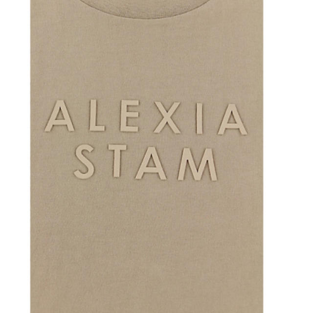 ALEXIA STAM(アリシアスタン)の【Surf様⠀】alexiastam 限定 Tシャツ ベージュ レディースのトップス(Tシャツ(半袖/袖なし))の商品写真