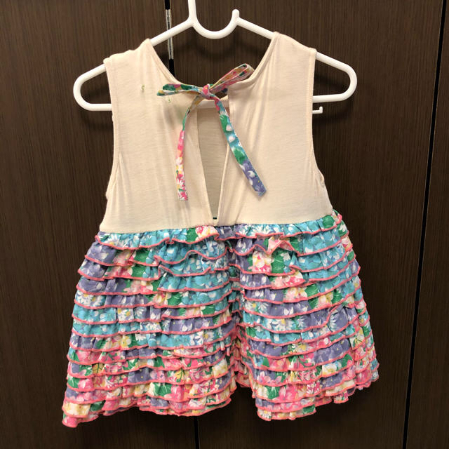 fafa(フェフェ)の＊専用＊fafa♡フリルワンピース90 キッズ/ベビー/マタニティのキッズ服女の子用(90cm~)(ワンピース)の商品写真