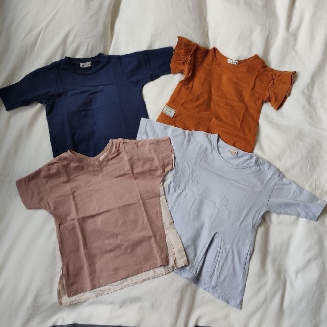 petit main(プティマイン)のpetit main branshes  80・90   Tシャツ4枚セット キッズ/ベビー/マタニティのキッズ服女の子用(90cm~)(Tシャツ/カットソー)の商品写真