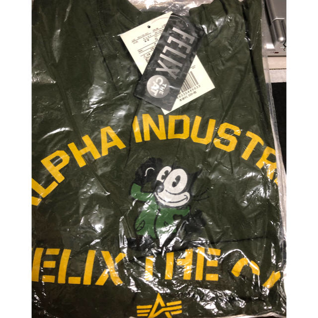 ALPHA INDUSTRIES(アルファインダストリーズ)の新品★ALPHA × フィリックスプリントＴシャツ Sサイズ メンズのトップス(Tシャツ/カットソー(半袖/袖なし))の商品写真