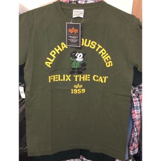 アルファインダストリーズ(ALPHA INDUSTRIES)の新品★ALPHA × フィリックスプリントＴシャツ Sサイズ(Tシャツ/カットソー(半袖/袖なし))