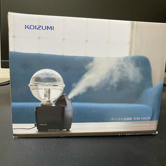 KOIZUMI(コイズミ)のKOIZUMI パーソナル加湿器 KHM-1062K 新品未使用品 黒色 スマホ/家電/カメラの生活家電(加湿器/除湿機)の商品写真