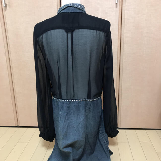 本格派ま! DIESEL シースルー デニム ワンピース - ワンピース