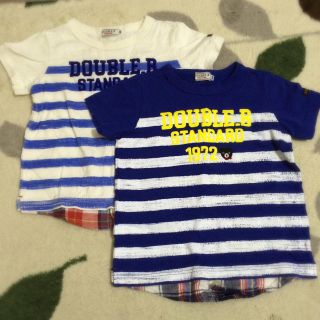 ミキハウス(mikihouse)のDOUBLE B☆重ね着風Tシャツ(Tシャツ/カットソー)