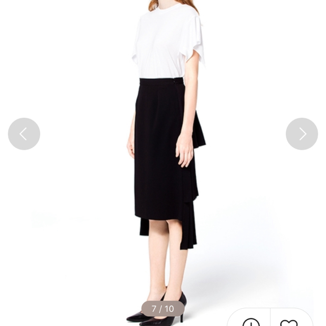 STUDIOUS(ステュディオス)のCLANE  double face pleats skirt レディースのスカート(ロングスカート)の商品写真