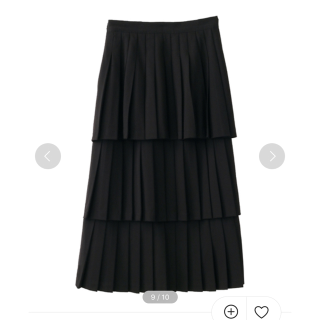 STUDIOUS(ステュディオス)のCLANE  double face pleats skirt レディースのスカート(ロングスカート)の商品写真