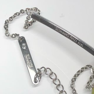 値下げ✩ScommaG レザーブレスレット　ホワイト　エスカマジー　BLESS