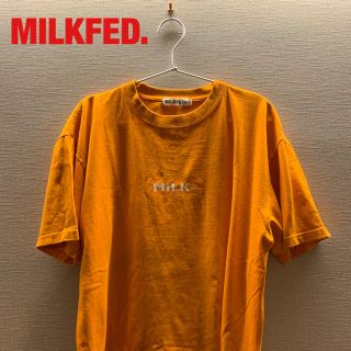 ミルクフェド(MILKFED.)のMILK FED.  Tシャツ　カラー:オレンジ(Tシャツ(半袖/袖なし))