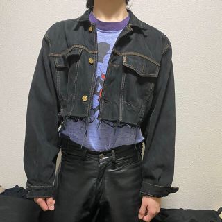 リーバイス(Levi's)のvintage ショート丈　リメイク　デニムジャケット　Gジャン(Gジャン/デニムジャケット)