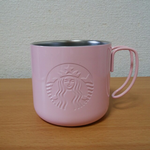 Starbucks Coffee(スターバックスコーヒー)のスターバックス　ステンレスマグカップ　ピンク インテリア/住まい/日用品のキッチン/食器(グラス/カップ)の商品写真