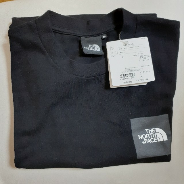 THE NORTH FACE(ザノースフェイス)の【新品未使用】THE NORTH FACE 黒 ブラック Tシャツ サイズM メンズのトップス(Tシャツ/カットソー(半袖/袖なし))の商品写真