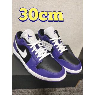 ナイキ(NIKE)のAIR JORDAN 1 LOW COURT PURPLE 30cm 新品(スニーカー)