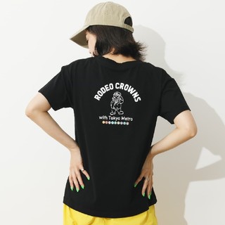 ロデオクラウンズワイドボウル(RODEO CROWNS WIDE BOWL)の新品ブラック 東京メトロ × RODEO CROWNSコラボTシャツ(Tシャツ(半袖/袖なし))