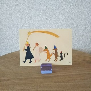 スガハラ(Sghr)の写真立て ポストカード立て スタンド ガラス 紫 硝子 美術 モダン オシャレ(フォトフレーム)