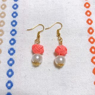 あわじ玉ピアス（サーモン）(ピアス)