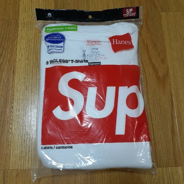 Supreme(シュプリーム)の【新品未開封】Supreme 3TAGLESS Tシャツ サイズS ホワイト メンズのトップス(Tシャツ/カットソー(半袖/袖なし))の商品写真