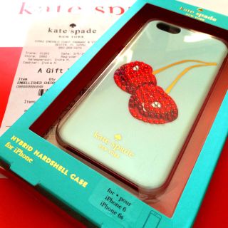 ケイトスペードニューヨーク(kate spade new york)のレアキラキラチェリーiPhone6/6s(iPhoneケース)