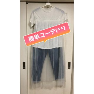 ローリーズファーム(LOWRYS FARM)の夏コーデ　白Tシャツ　ローリーズファームパンツ(Tシャツ/カットソー(半袖/袖なし))