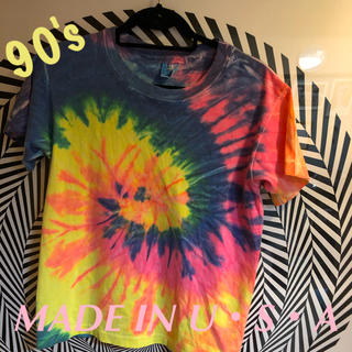 90's Tシャツ    タイダイ　MADE IN USA(Tシャツ/カットソー(半袖/袖なし))