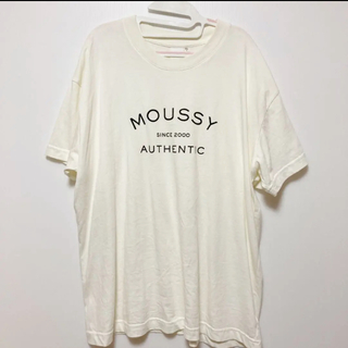 マウジー(moussy)のmoussy マウジー ゆったり Tシャツ 白(Tシャツ(半袖/袖なし))