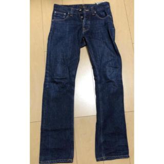 ヌーディジーンズ(Nudie Jeans)のnudie   jeans ストレート　インディゴ　W29L32(デニム/ジーンズ)