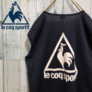 ルコックスポルティフ(le coq sportif)のルコックスポルティフ ビッグシルエット デカロゴ  メッシュ ゲームシャツ(ベスト)