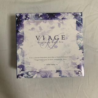 viage ナイトブラ navy M(ブラ)