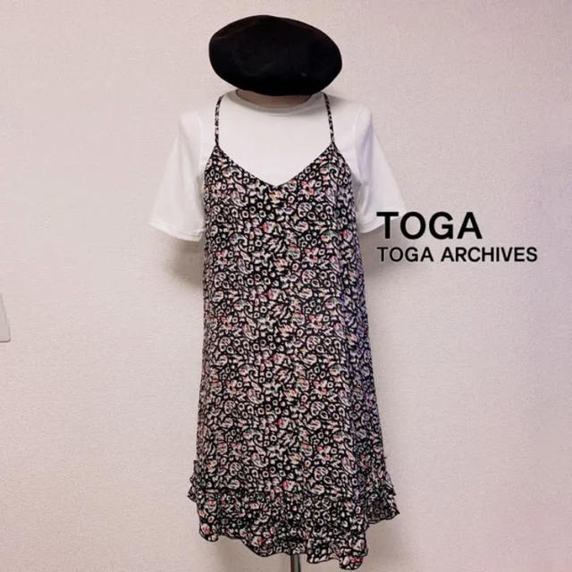 TOGA(トーガ)のTOGA トーガ キャミワンピース レオパード マルチ レオパードひょう柄 レディースのトップス(シャツ/ブラウス(半袖/袖なし))の商品写真