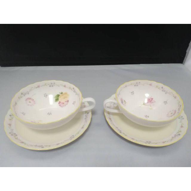 Noritake(ノリタケ)の未使用◆箱付き ノリタケ ジュヌフレール ペア カップ&ソーサー インテリア/住まい/日用品のキッチン/食器(グラス/カップ)の商品写真