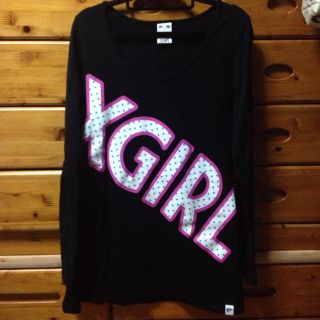 エックスガール(X-girl)のDOT LOGO L/S TUNIC(チュニック)