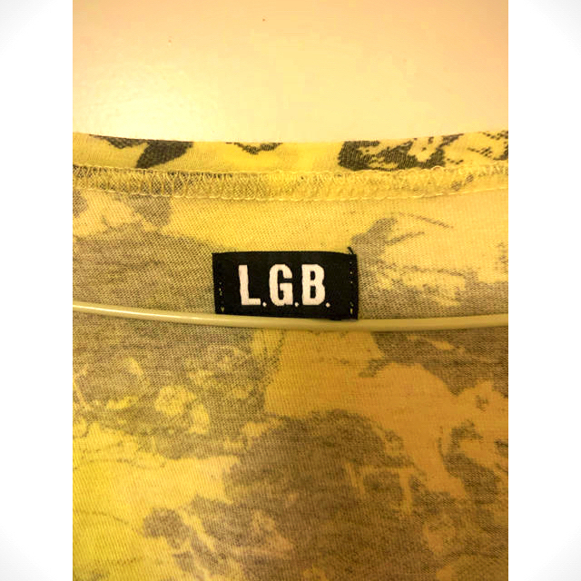 LGB(ルグランブルー)のLGB スカル 総柄 Vネック カットソー メンズのトップス(Tシャツ/カットソー(半袖/袖なし))の商品写真