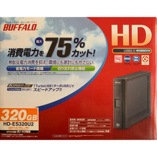 バッファロー(Buffalo)のバッファロー　外付HDD★320GB★動作確認済み(PC周辺機器)