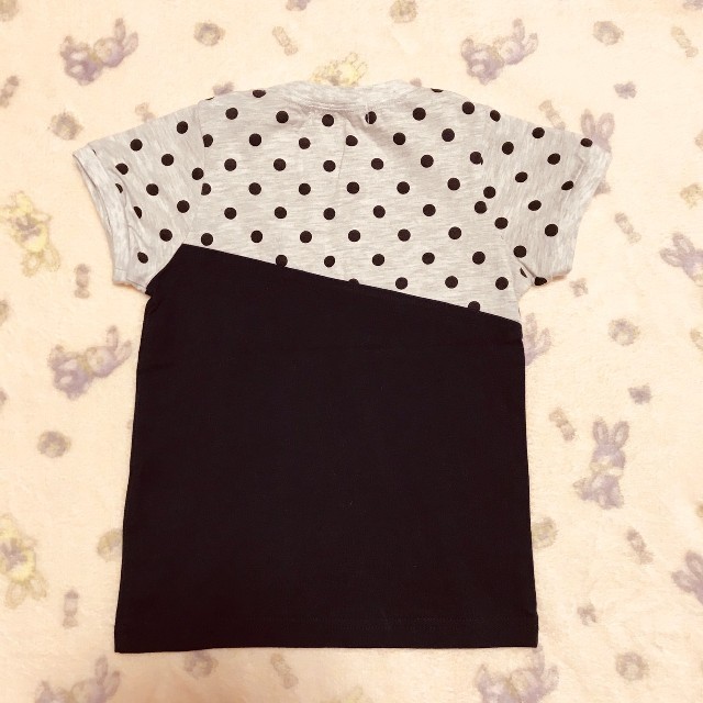 franche lippee(フランシュリッペ)の272【110】フランシュリッペ ラ ペチット　☆　くま　ドット　半袖Tシャツ キッズ/ベビー/マタニティのキッズ服女の子用(90cm~)(Tシャツ/カットソー)の商品写真