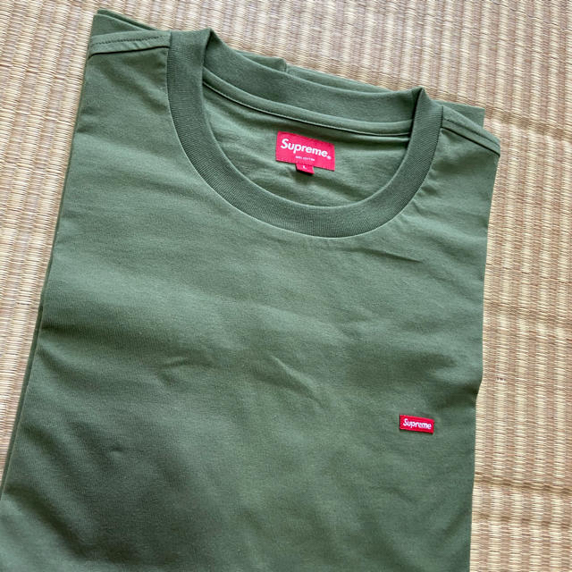 メンズSupreme Small Box Logo Tee olive size L