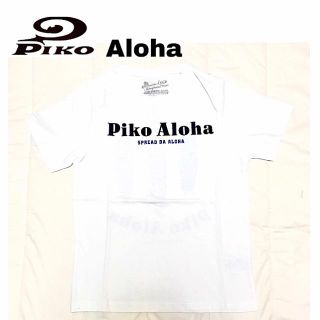 ピコ(PIKO)の新品◆PIKO Aloha◆ユニセックス、半袖Ｔシャツ、Ｌサイズ.白(Tシャツ(半袖/袖なし))