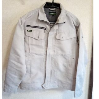 作業服　上着　長袖　グレー　ジャケット　Mサイズ(その他)