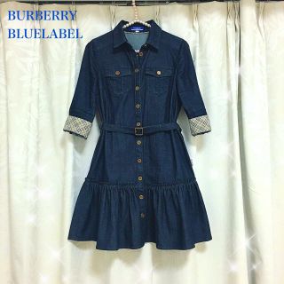 BURBERRY - 美品 バーバリー デニムワンピースの通販 by shop ...